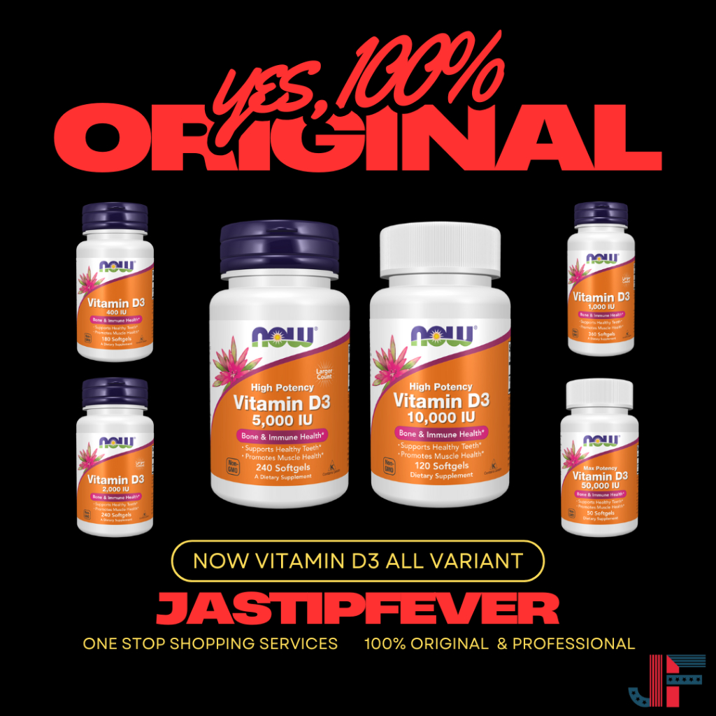 Now Foods Vitamin D3 ALL VARIANT 400IU / 1000IU / 2000IU / 5000IU / 10000IU / 50000IU NON GMO