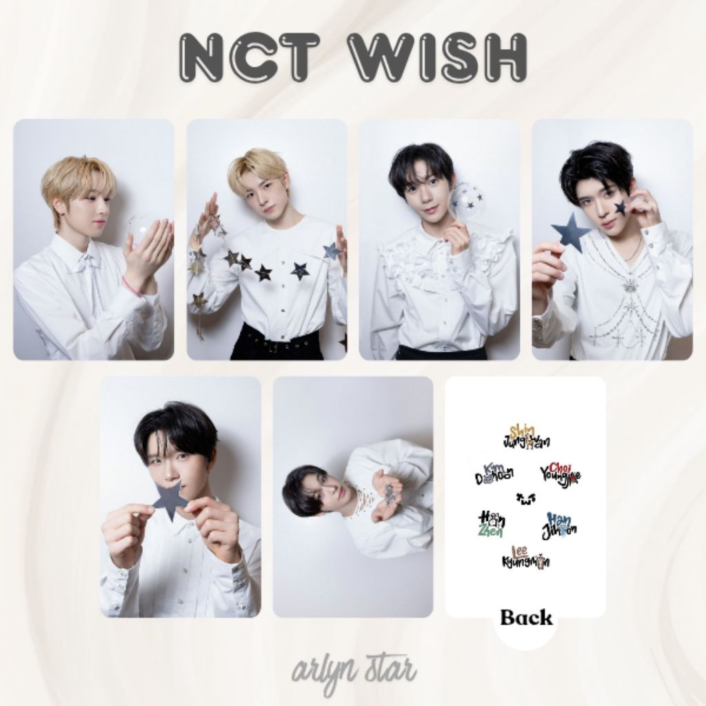 [FREE GIFT] PHOTOCARD UNOFFICIAL || NCT WISH || SAKUYA RYO JAEHEE YUSHI RIKU SION  TERBARU POLAROID 