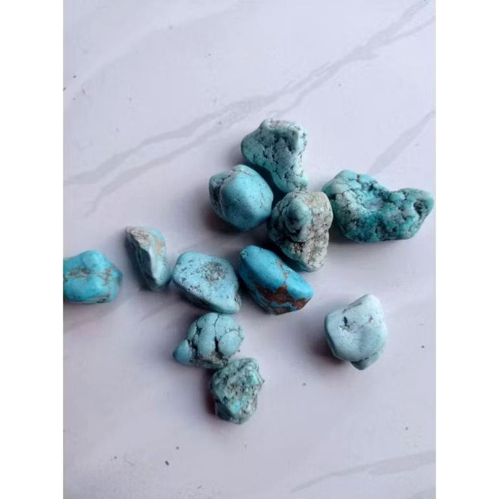 Batu Bongkahan Pirus Tibet Natural Garis-Garis