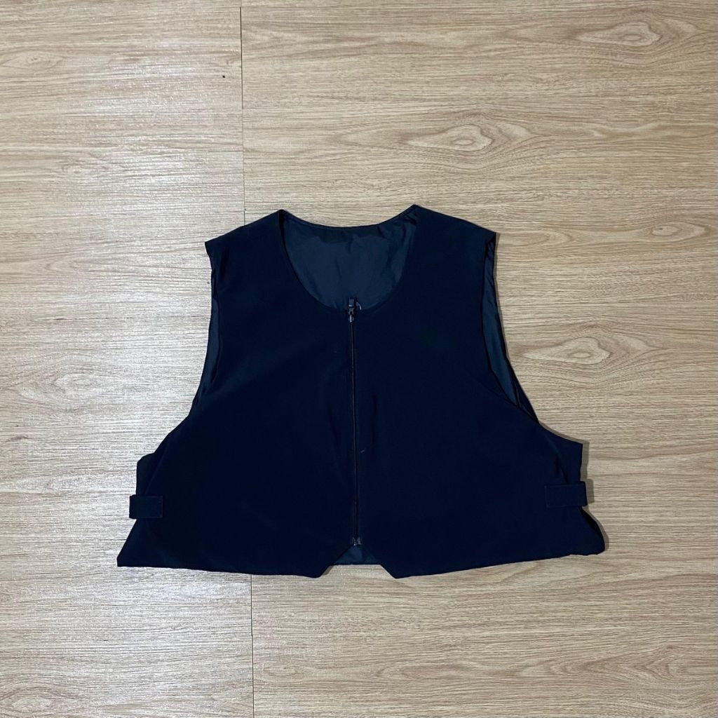 adidas humanrace black reversible boxy puffer jacket