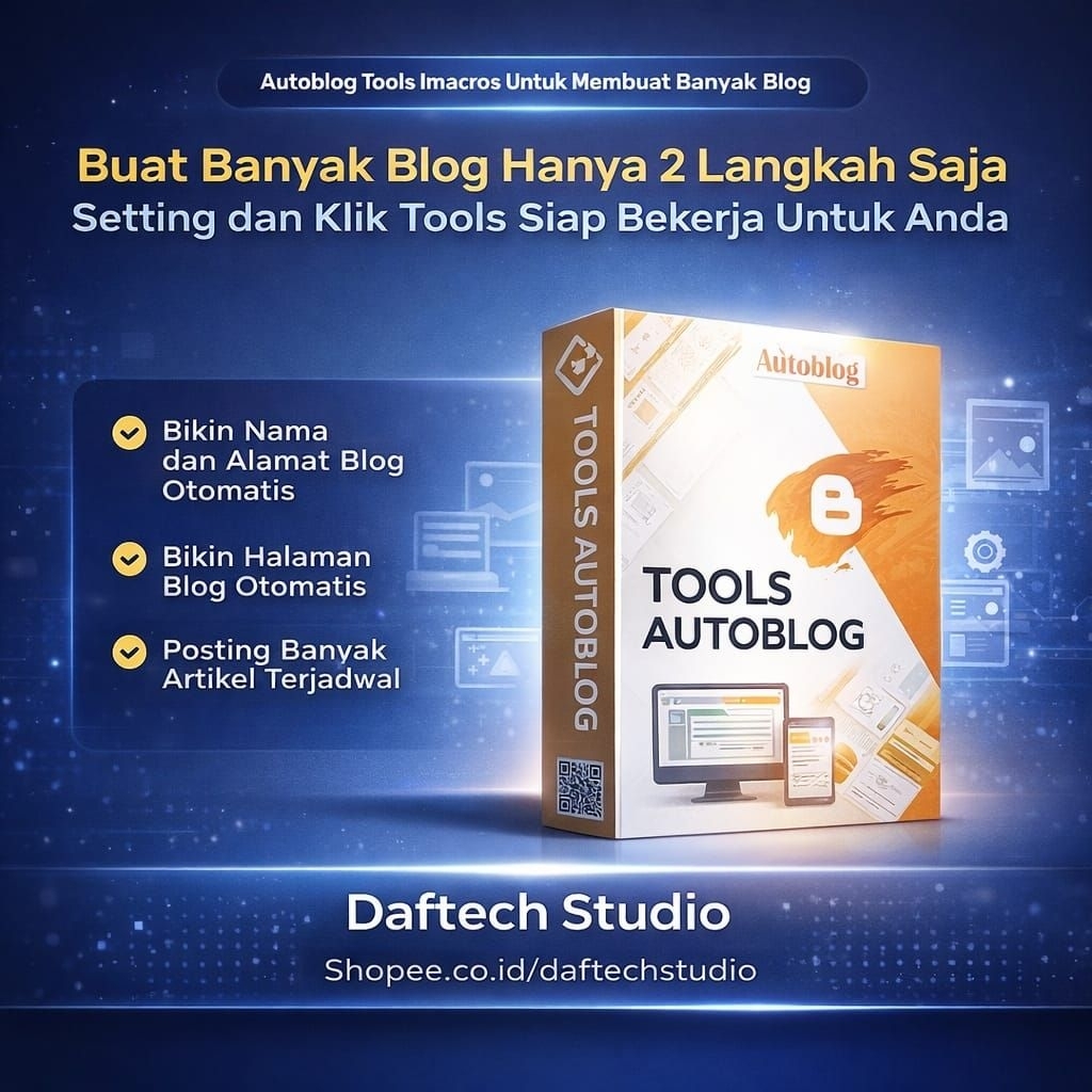Autoblog Tools Imacros Untuk Membuat Banyak Blog Hanya Sekali Klik - DIGITAL MARKETING TOKO ONLINE I