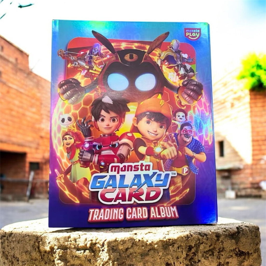 Boboiboy Monsta Galaxy Trading Album Card - Album Untuk Koleksi Kartu