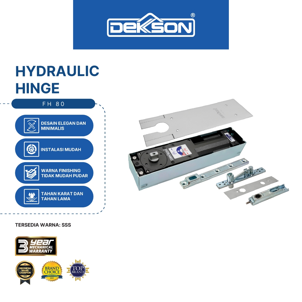 DEKKSON Floor Hinge Engsel Pintu Tanam FH 80 BD