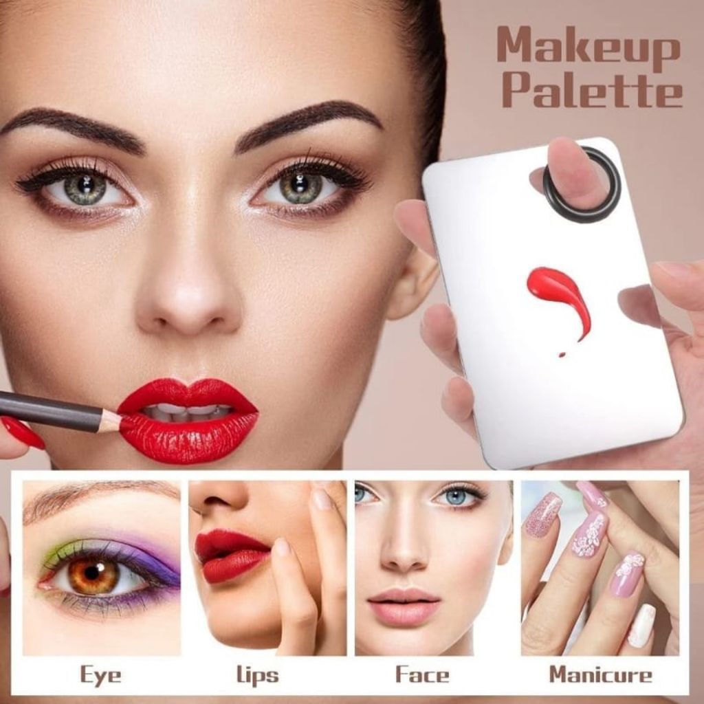 Mixing palette make up free spatula / Mixing palette make up untuk mua