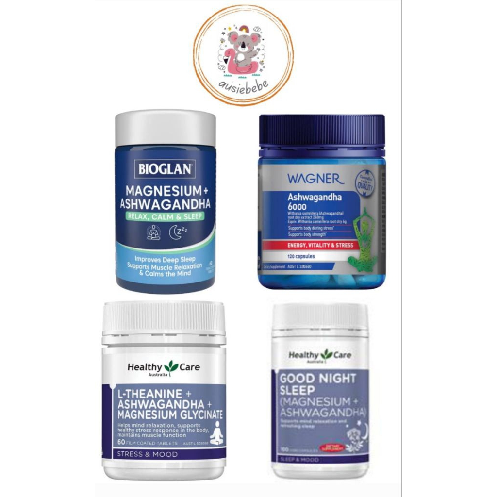 Bioglan Magnesium + Ashwagandha Relax Calm & Sleep 60 Tablets