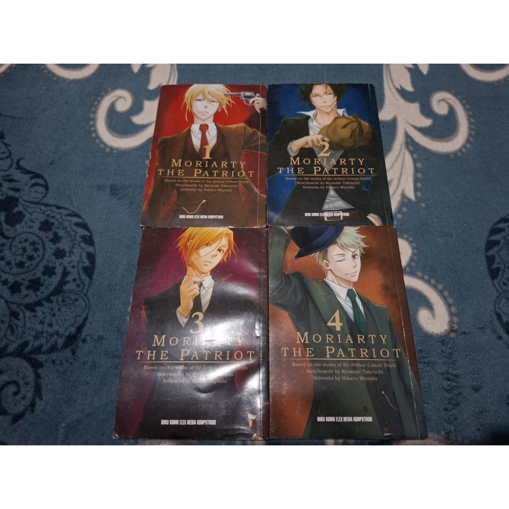 Komik Moriarty the Patriot set vol 1-4 (Rare)