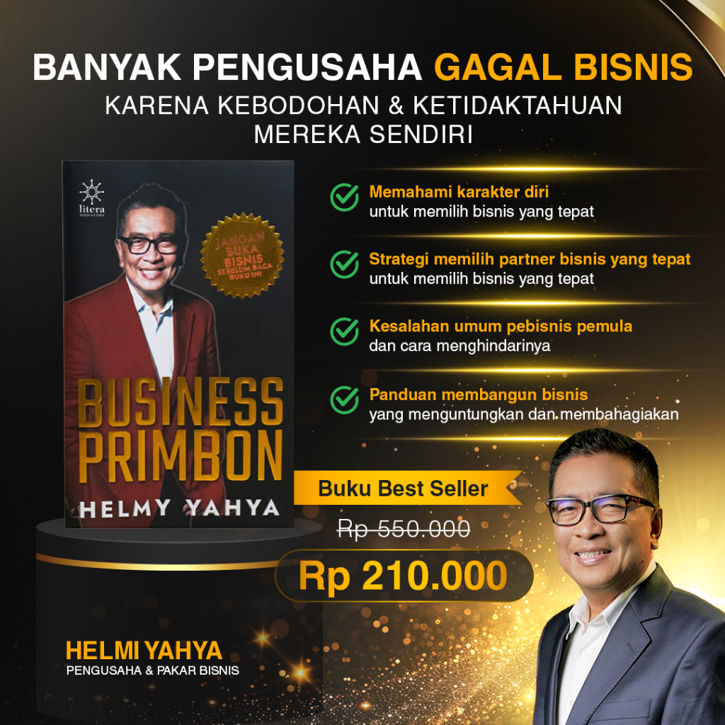 Paket Bimbingan + Buku Fisik + Online Course Business Primbon Helmy Yahya - Panduan Membangun Bisnis
