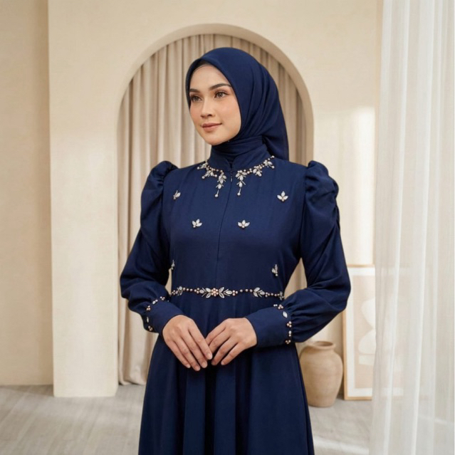 Edisi terbaru - Gamis Kirana mute payet premium / maxi dress pesta kondangan / pakaian mulimah high 