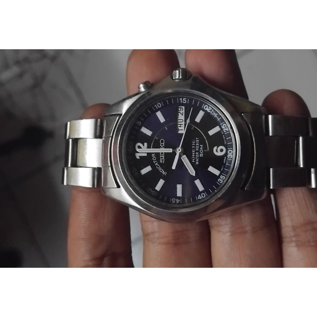 Seiko Kinetic Blue Dial