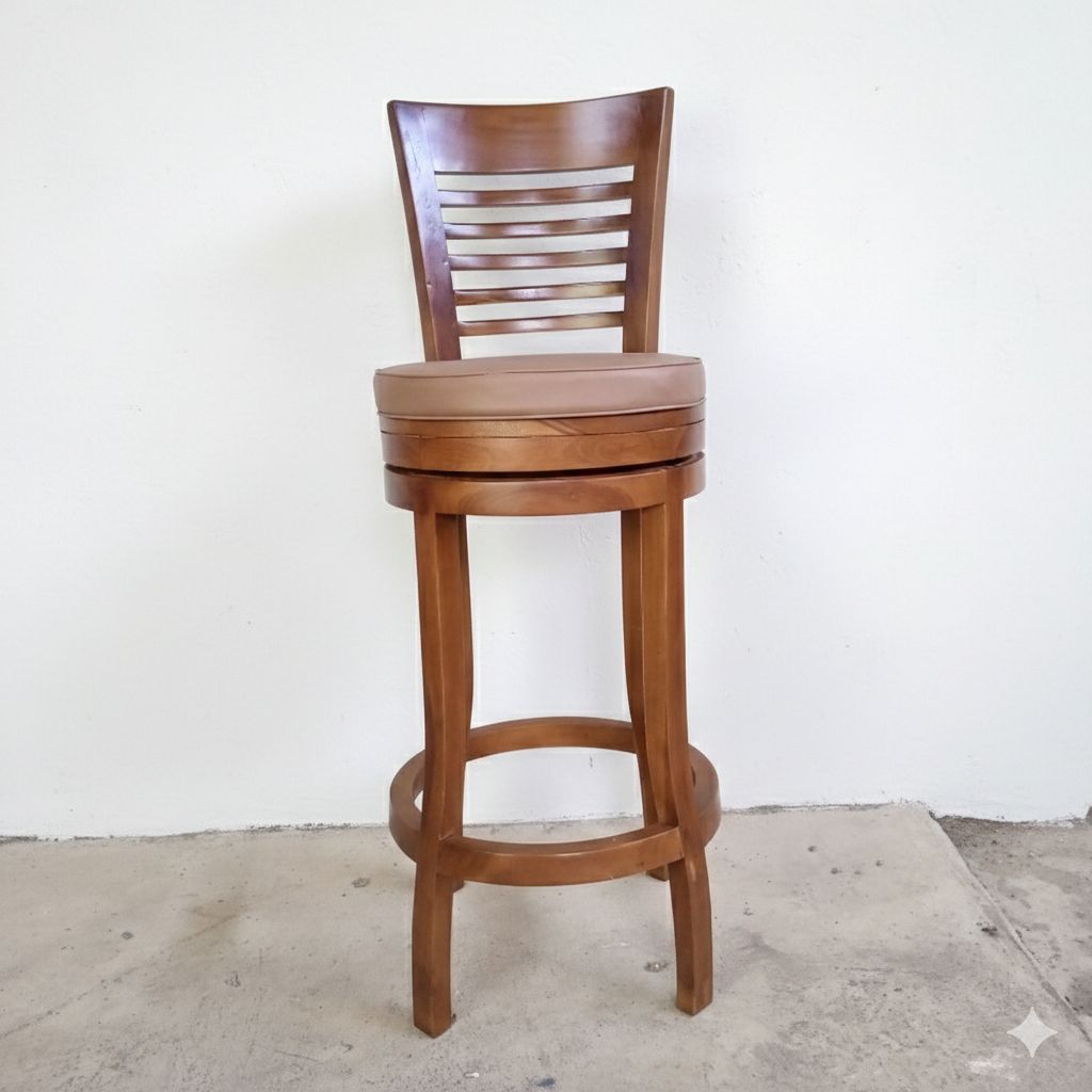 Kursi bar putar kayu jati kursi bar putar kursi bar minimalis