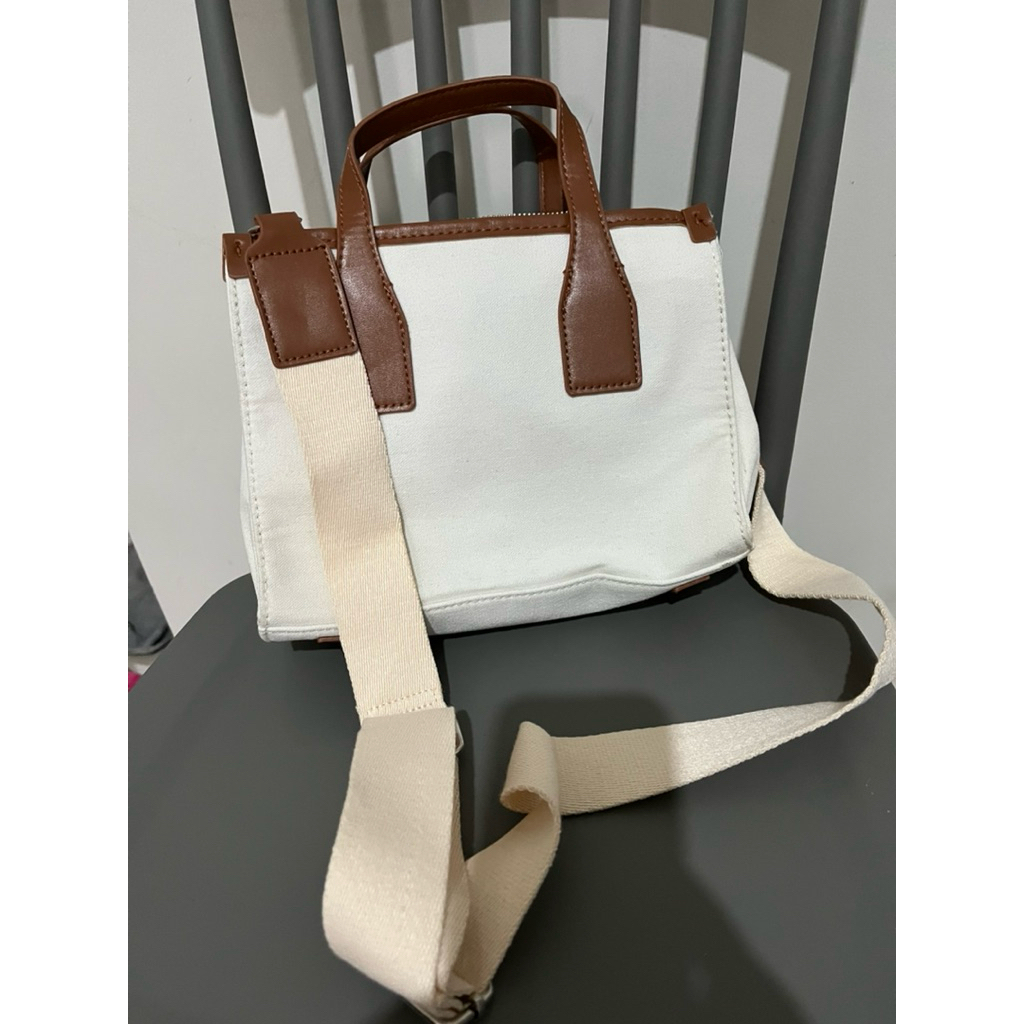 tas zara canvas handle crossbody