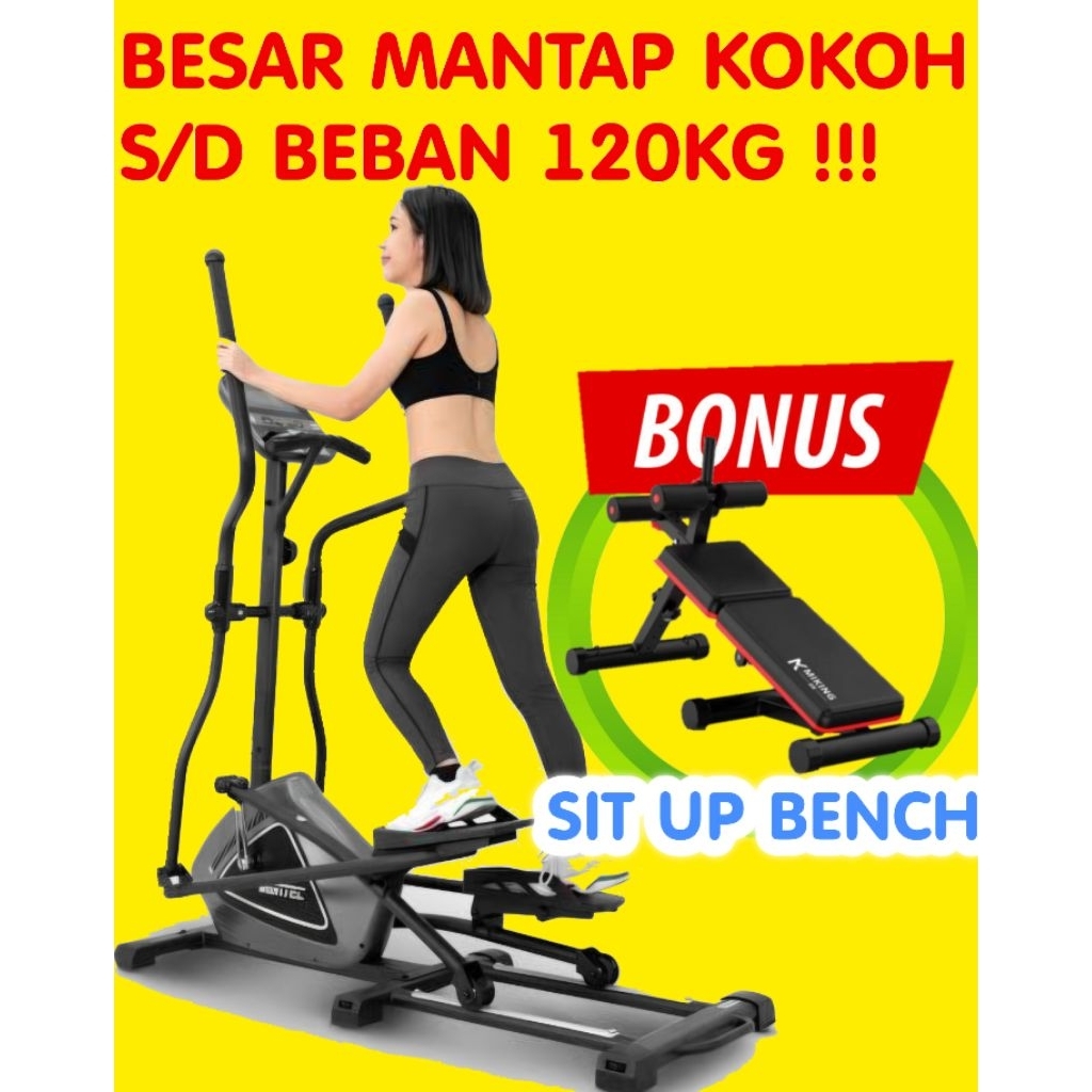 BERWYN ELIPTICAL PIK 607ETZH (( SECOND 95% LIKE NEW )) [[ PIK LALAMOVE ]] SEPEDA STATIS ALAT FITNESS