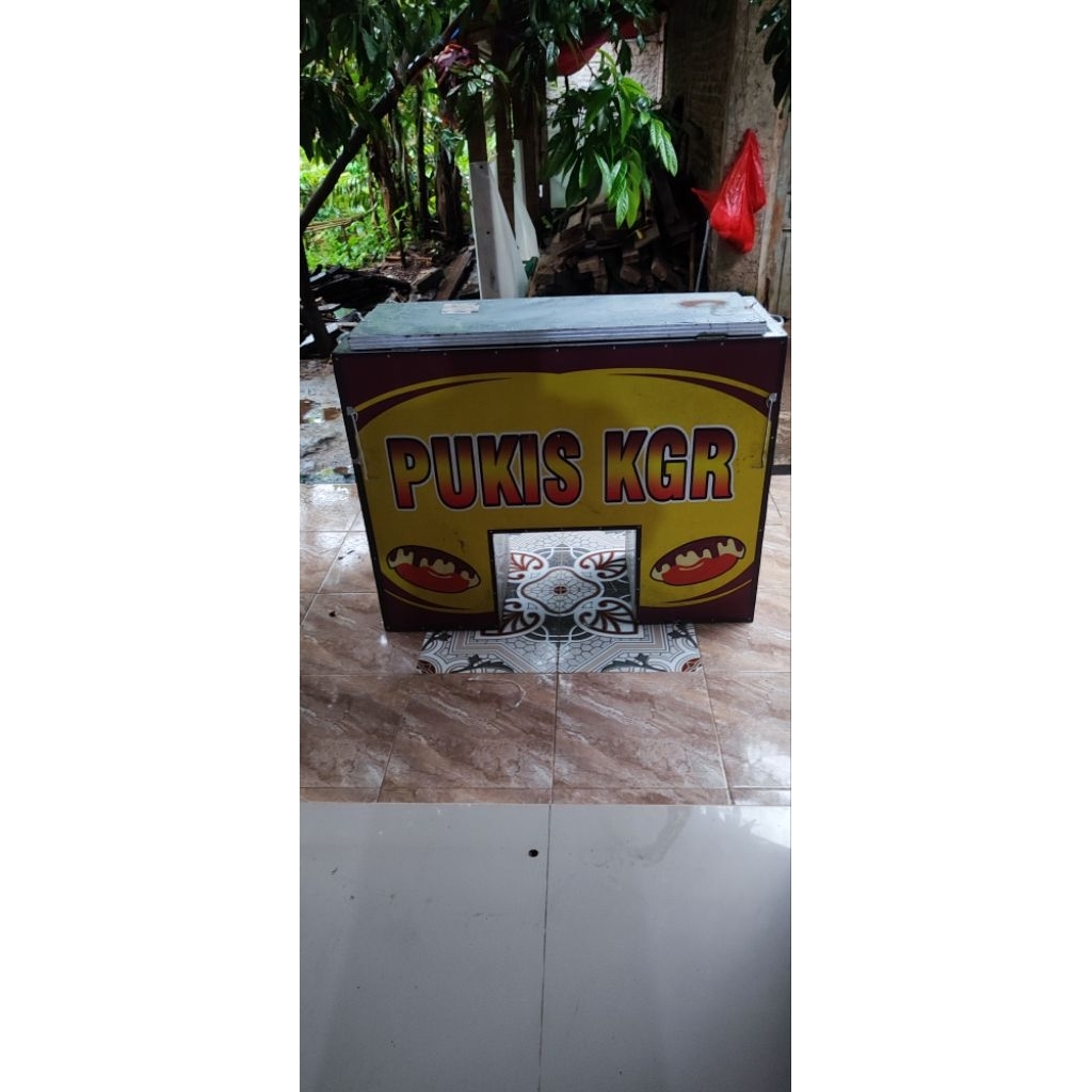GEROBAK PUKIS MOTOR + KOMPOR 1 Set + CETAKAN (BEKAS)