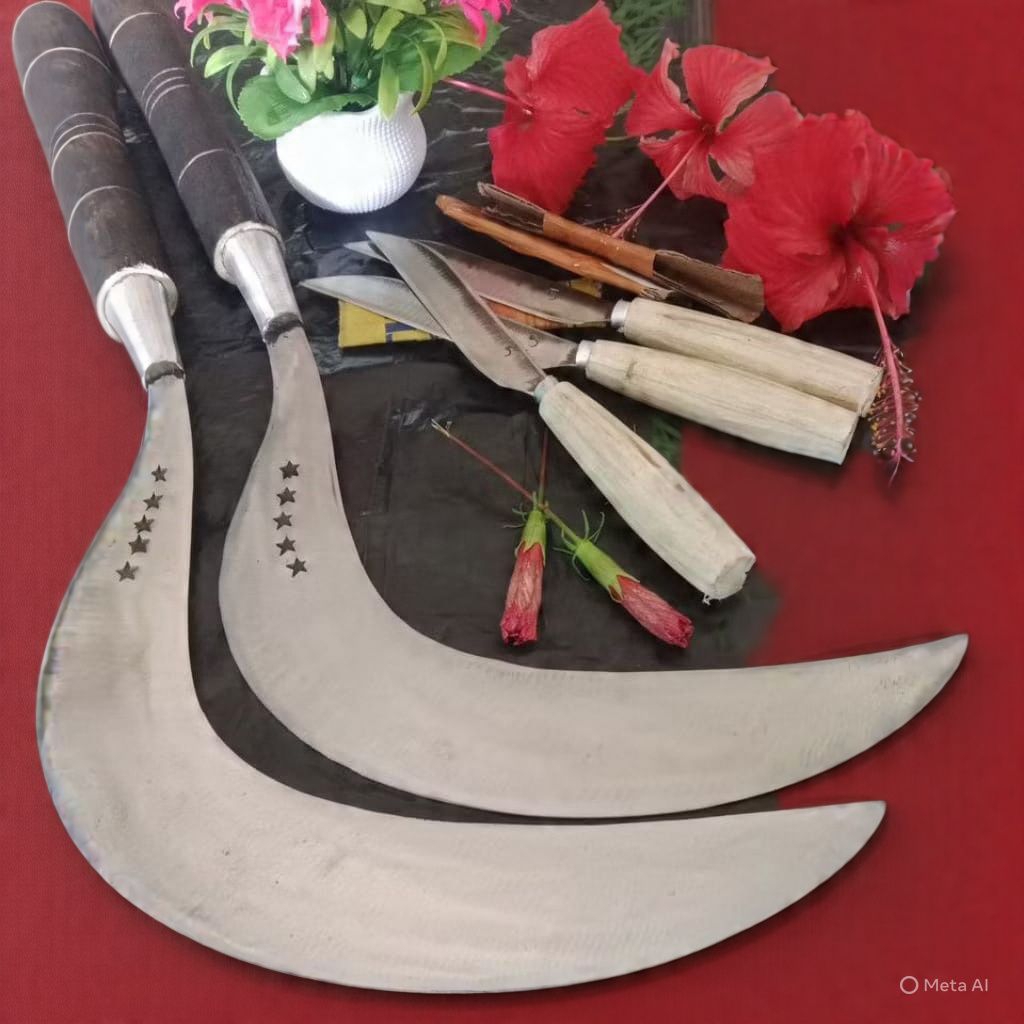 Arit rumput asli baja super tajam ori bintang lima (gratis 1pisau dapur)