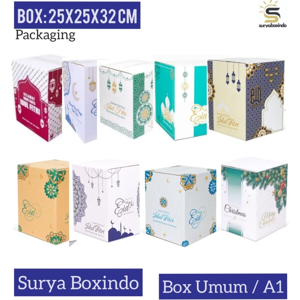 Box Parcel  25x25x33cm ( Kecil) /Kardus/Lebaran/fitri/sembako//Parcel