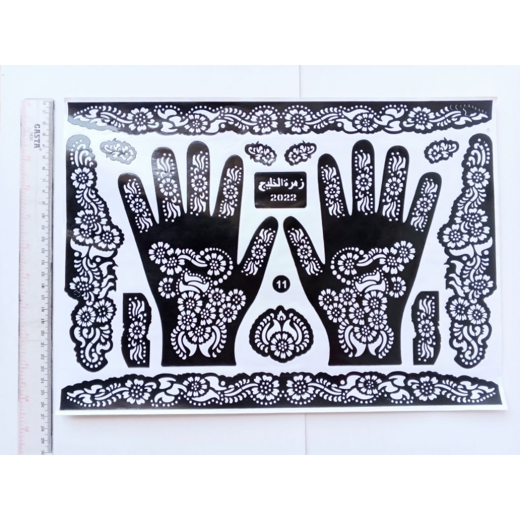 STIKER CETAKAN HENA / CETAKAN HENA WEDDING / CETAKAN INAI PENGANTIN