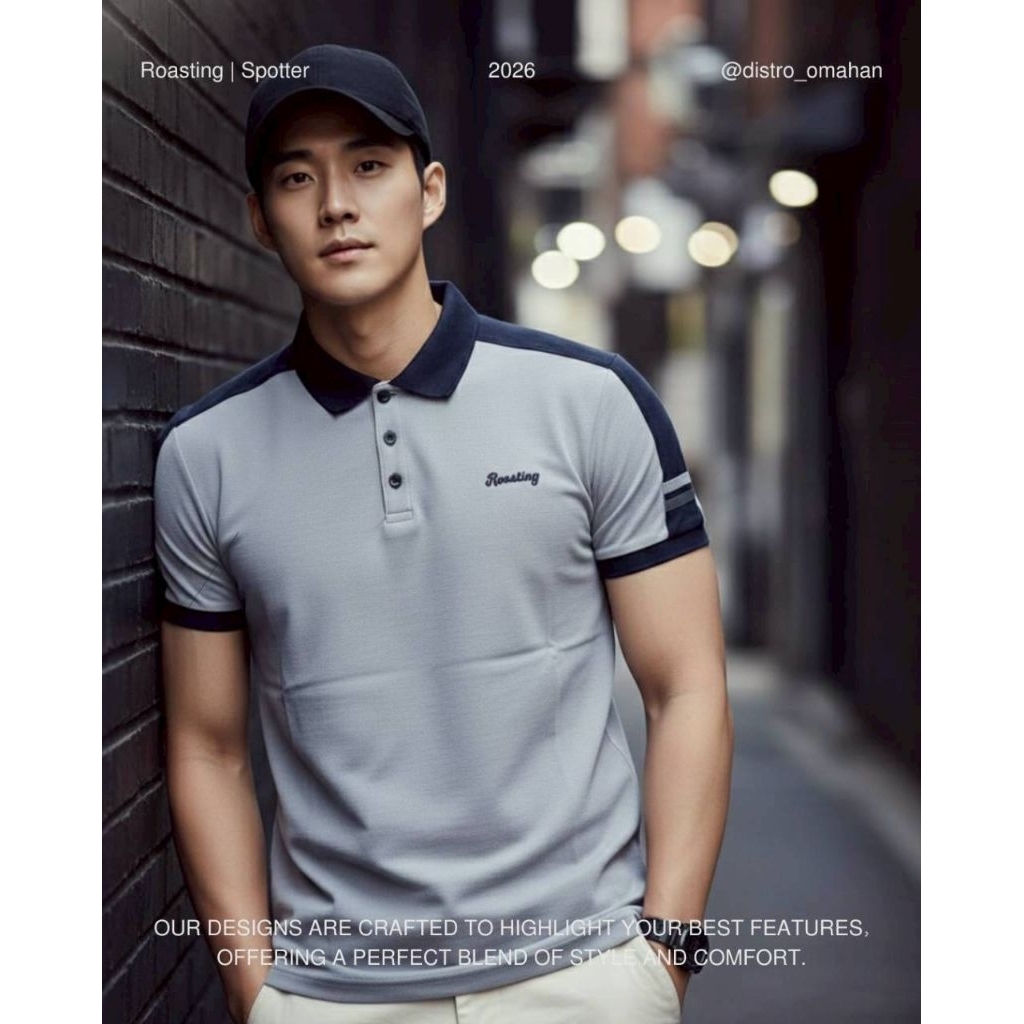 Kaos Kerah Polo Polos Simple Premium Original Roasting Size L XL 5 varian lengkap