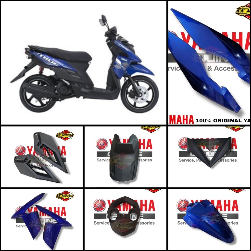 COVER BODY HALUS SATUAN X-RIDE, X RIDE 115 BIRU ORIGINAL YAMAHA