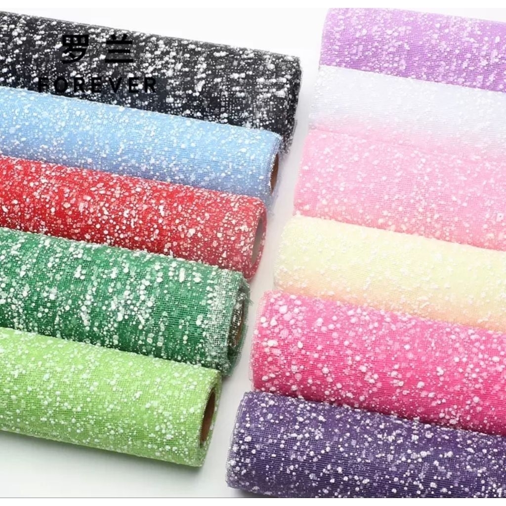 Tile Salju Hitam 1 Rol  Kain Jala Salju Hitam  Tile Salju Hitam 1 Rol Tile Salju Bahan Buket