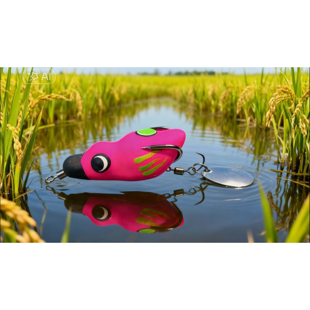 Soft Frog Killer "Bebek" umpan gabus/umpan casting UK 3,7cm DH Kenzi  1/0