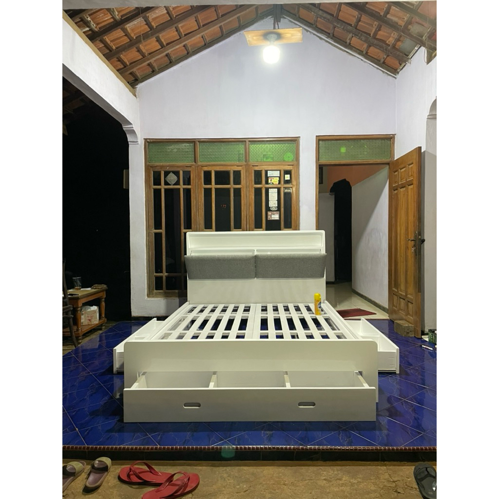 Dipan minimalis laci 180x200 | Dipan kayu | Dipan kasur | Dipan tempat tidur | Dipan murah | Dipan l