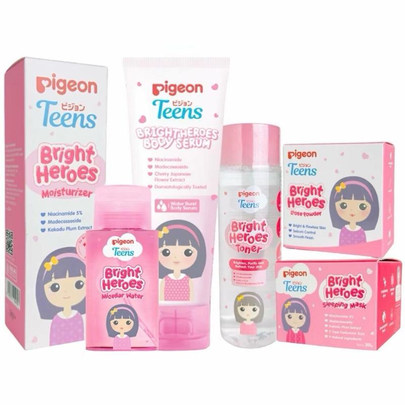 [PROMO] PIGEON TEENS BRIGHT HEROES SERIES - MOISTURIZER TONER SLEEPING MASK TONER MICELLAR WATER PIG