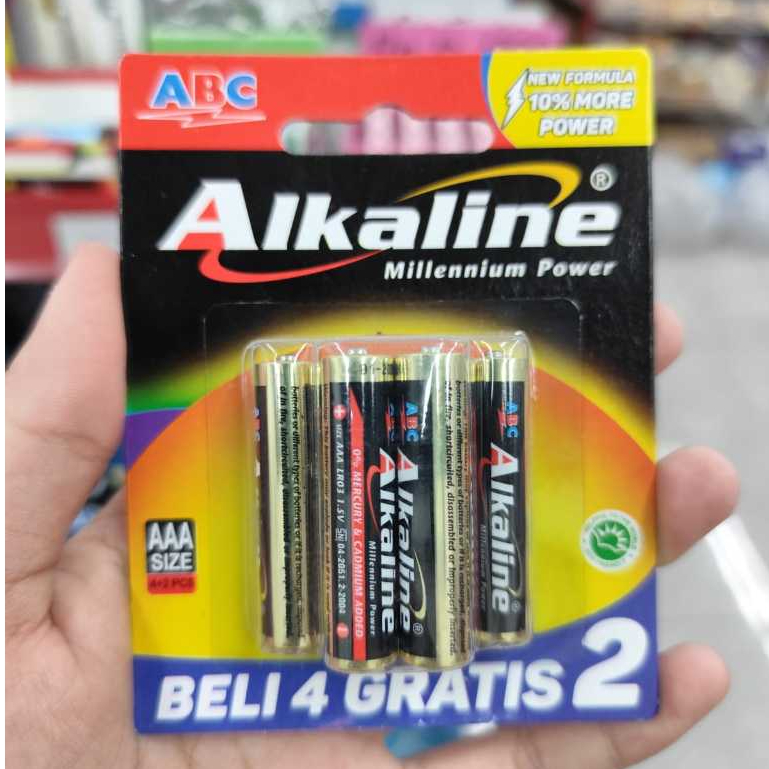 BATRE AAA ISI 6 ALKALINE