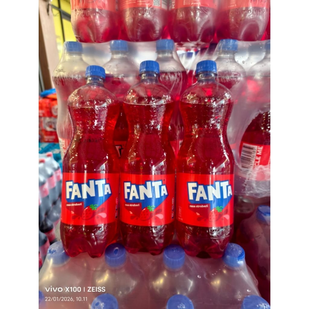 Minuman bersoda Fanta Sprite Coca Cola 1 liter