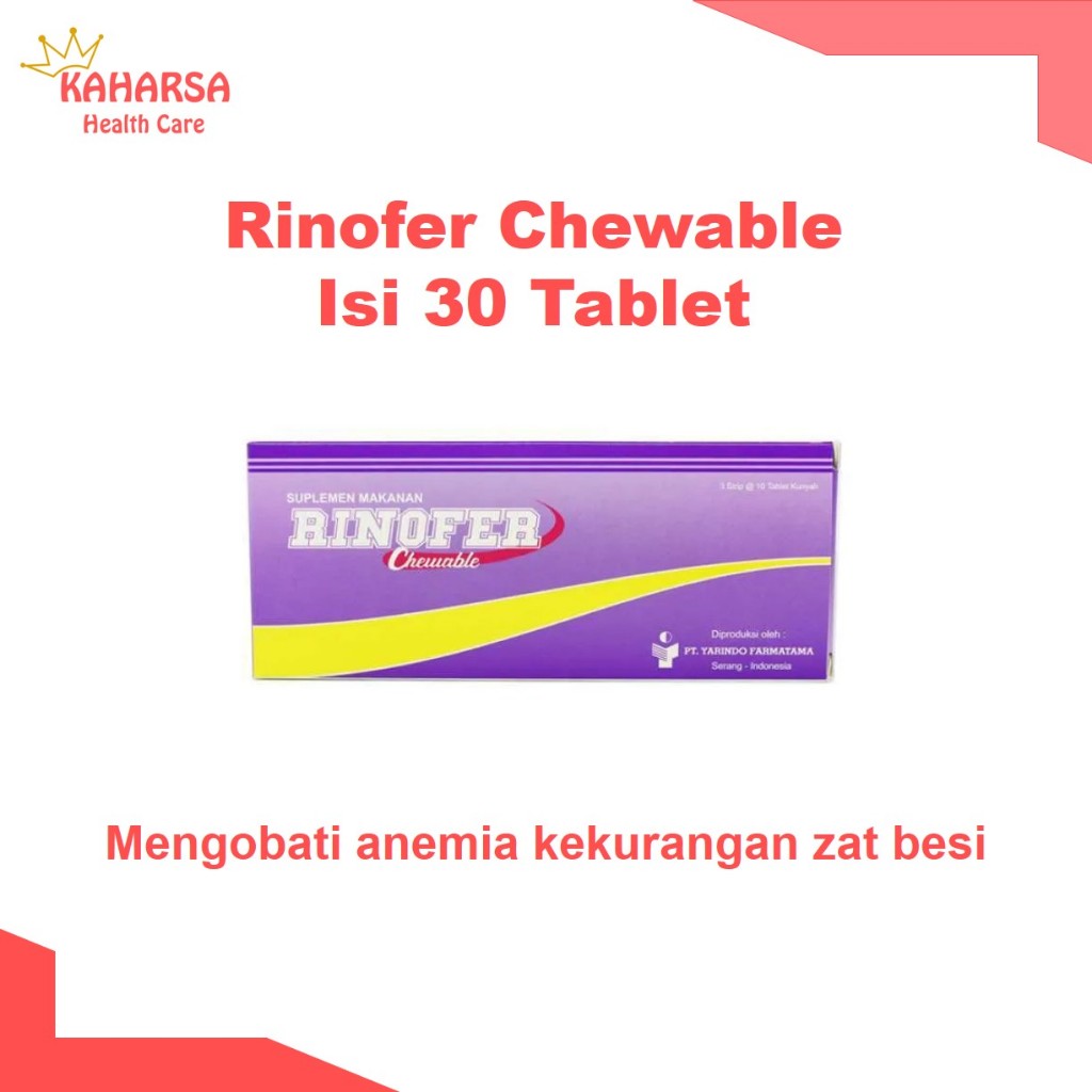 Rinofer Chewable Tablet isi 30 Tablet PerBOX