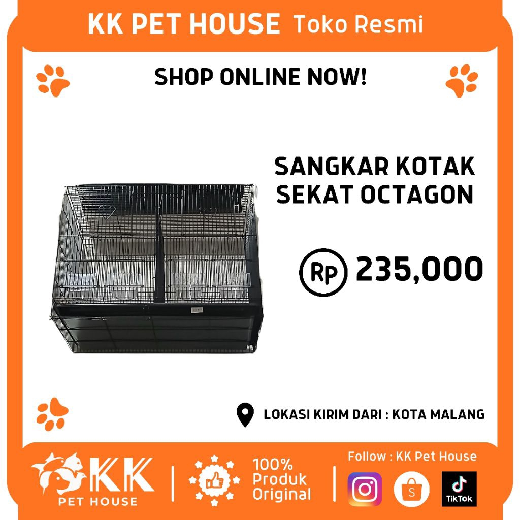 0789-SANGKAR KOTAK SEKAT OCTAGON