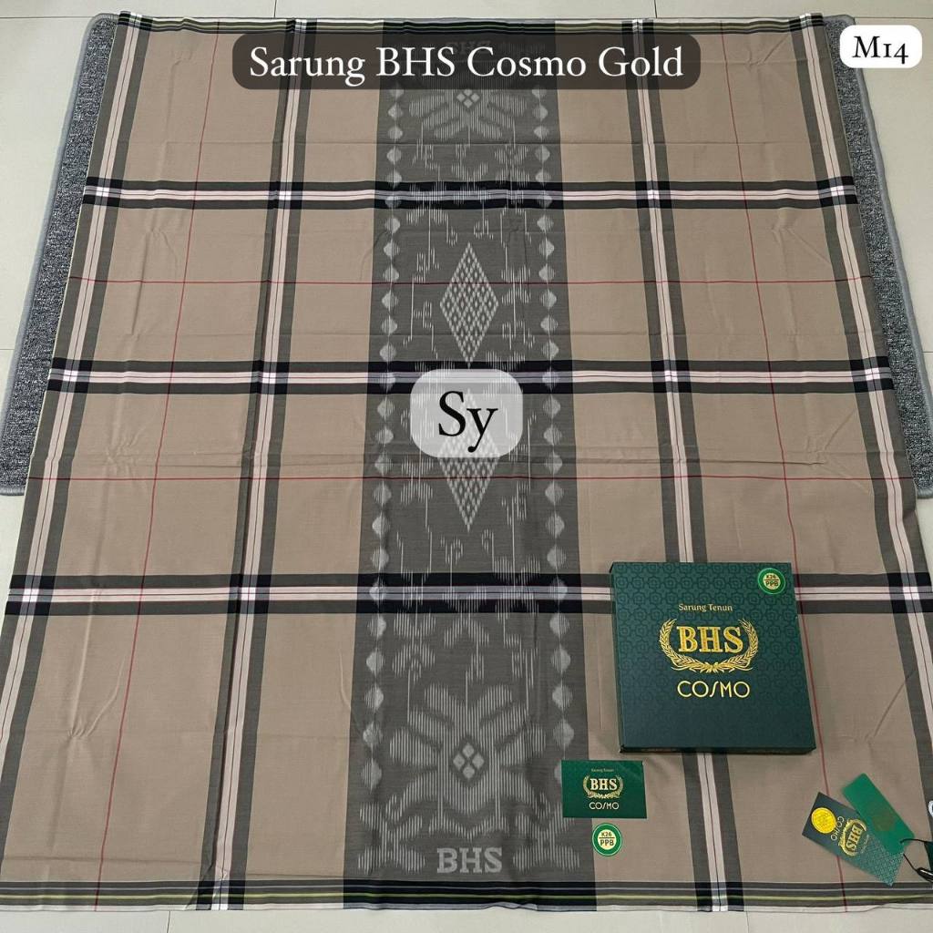 Sarung BHS Cosmo Gold | Sarung BHS Cosmo Silver Motif dan Polos PREMIUM ORIGINAL
