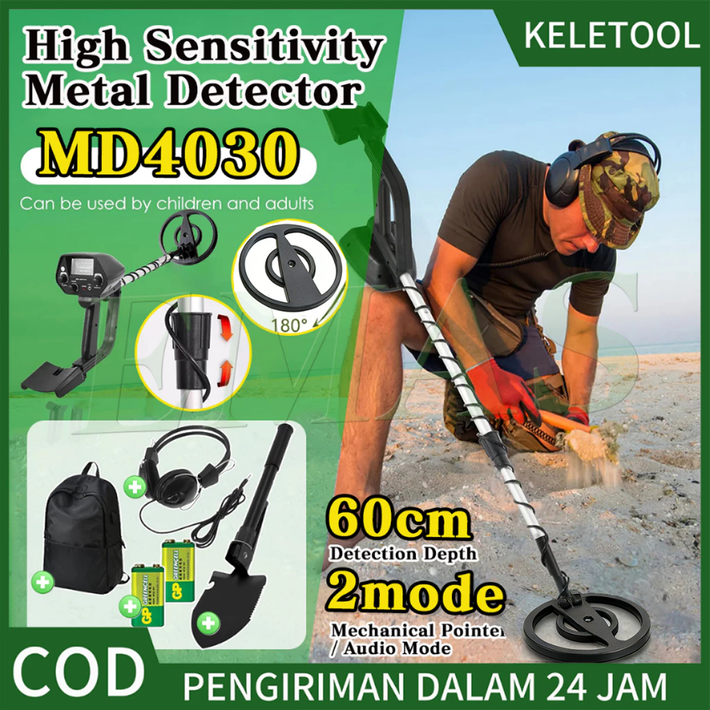 MD4030 Metal Detektor TIANXUN  Alat Logam Bawah  Alat Pendeteksi Joystick yang dapat disesuaikan  Me