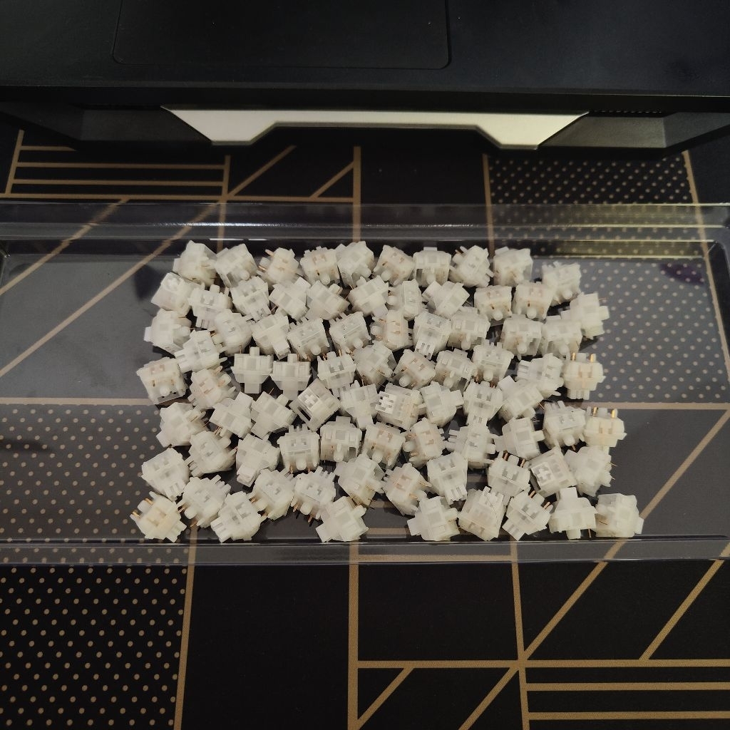 LUBED MKID Merpati (57.5g) Linear Mechanical Switches Krytox - 80 PCS