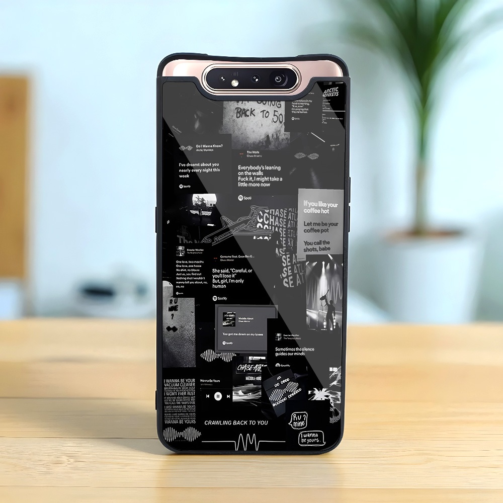 Case Glass Kilau For samsung A80 - case hp - case kilau samsung a80 - Casing Handphone samsung A80 [