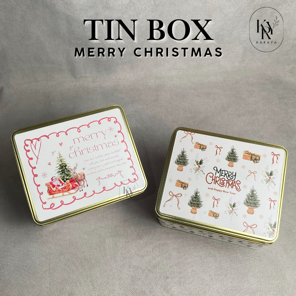 TIN BOX EDISI IMLEK LEBARAN NATAL KALENG TIN KOTAK HAMPERS HADIAH SOUVENIR