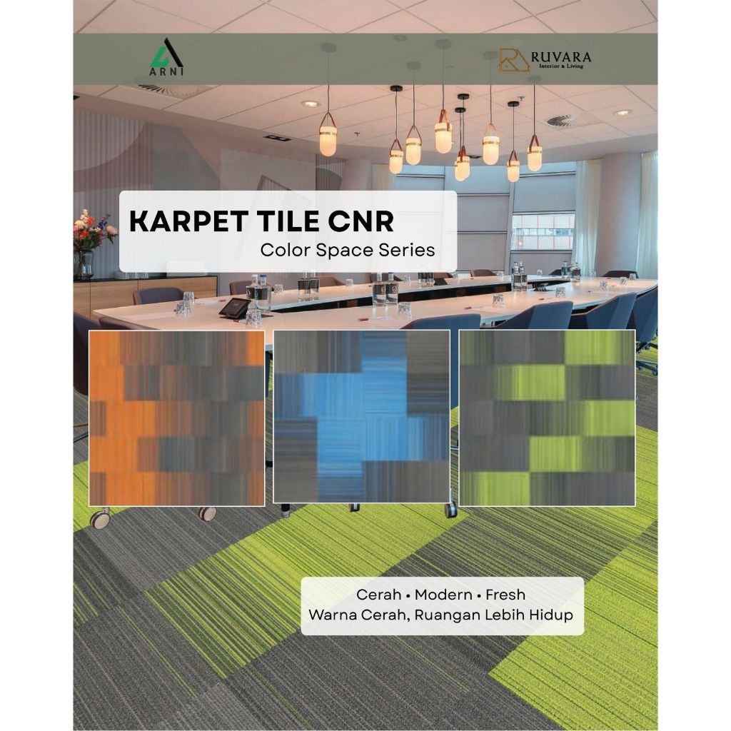 Karpet tile Karpet Lantai Warna Cerah Color Space 50x50 cm