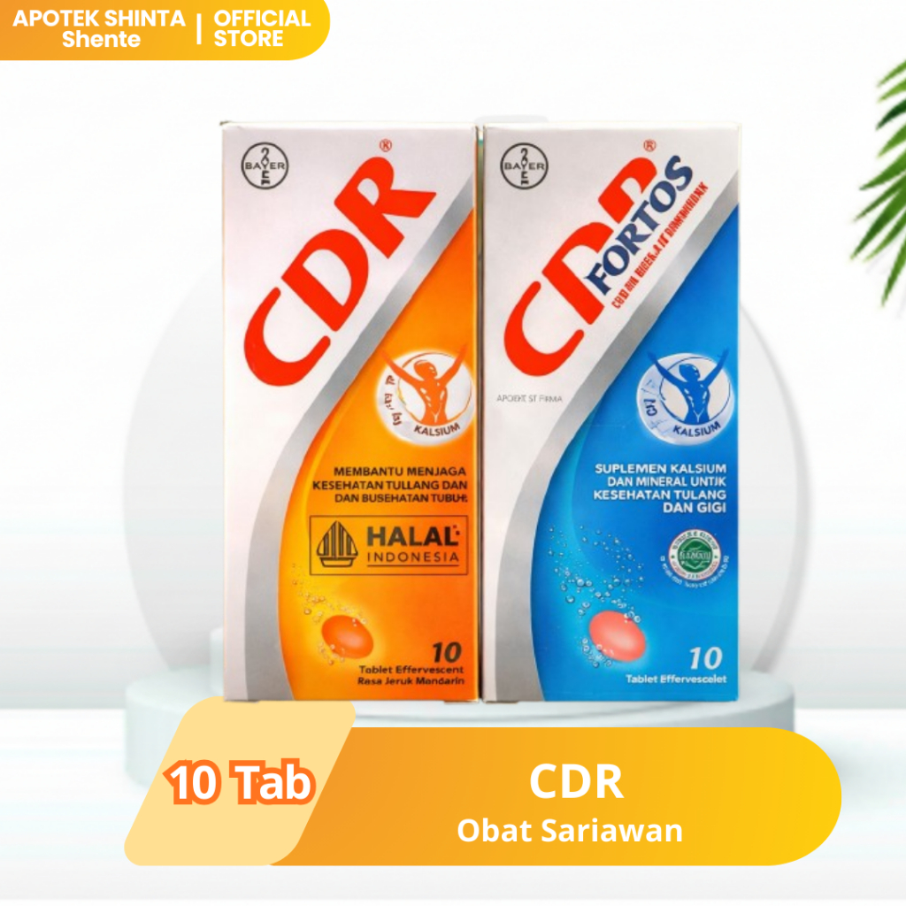 CDR Fortos Kalsium Efervesen | Vitamin Tulang Kuat | CDR Fortos CDR