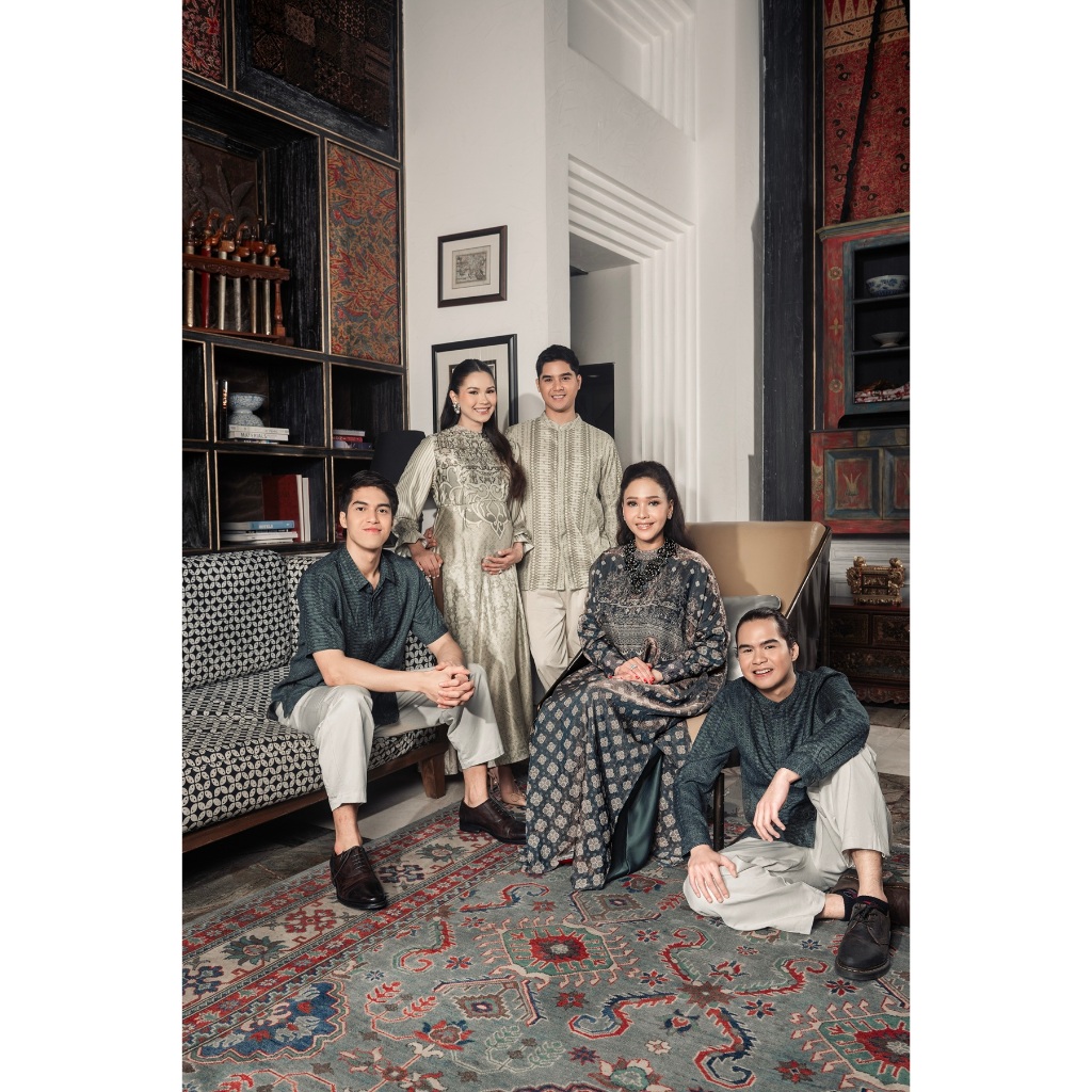 Geulis.id MEGABENTALA SERIES EMERALD / SARIMBIT LEBARAN / BAJU LEBARAN / FAMILY SET