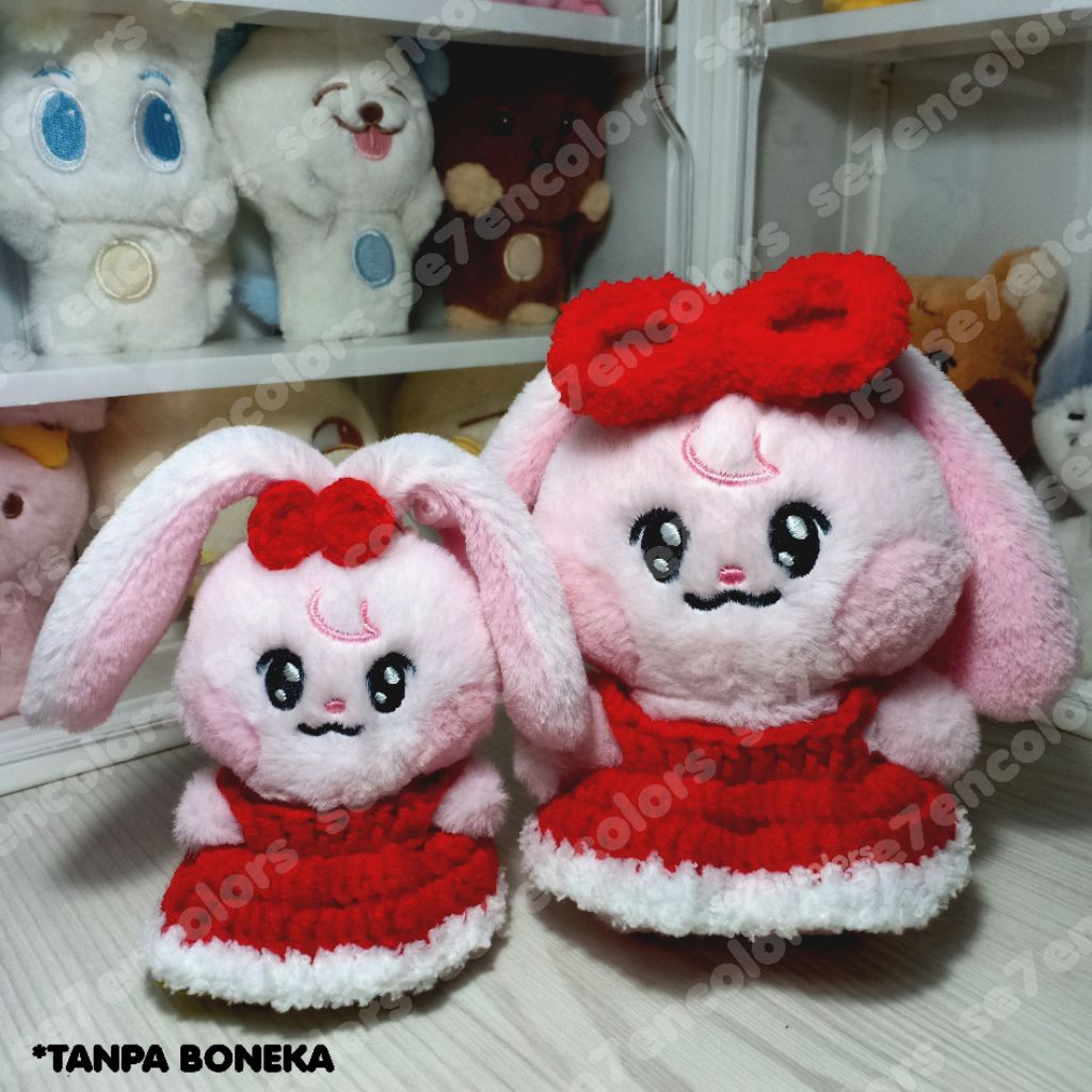 NCT DREAM Dreamiez Plush - Red Dress | Gaun Merah Boneka NCT DREAM Dreamiez | Baju Boneka NCT DREAM 