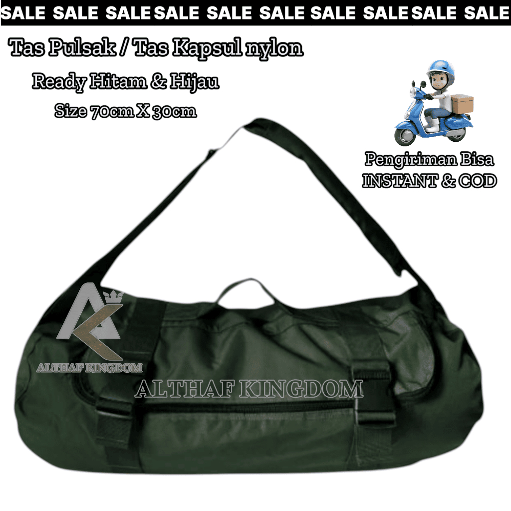 TAS SELEMPANG TNI JUMBO /TAS PENDIDIKAN TNI/TAS KAPSUL PULSAK/PENYESAK