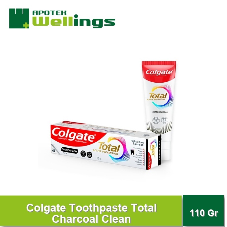 Wellings Colgate Toothpaste Total Charcoal Clean 110G