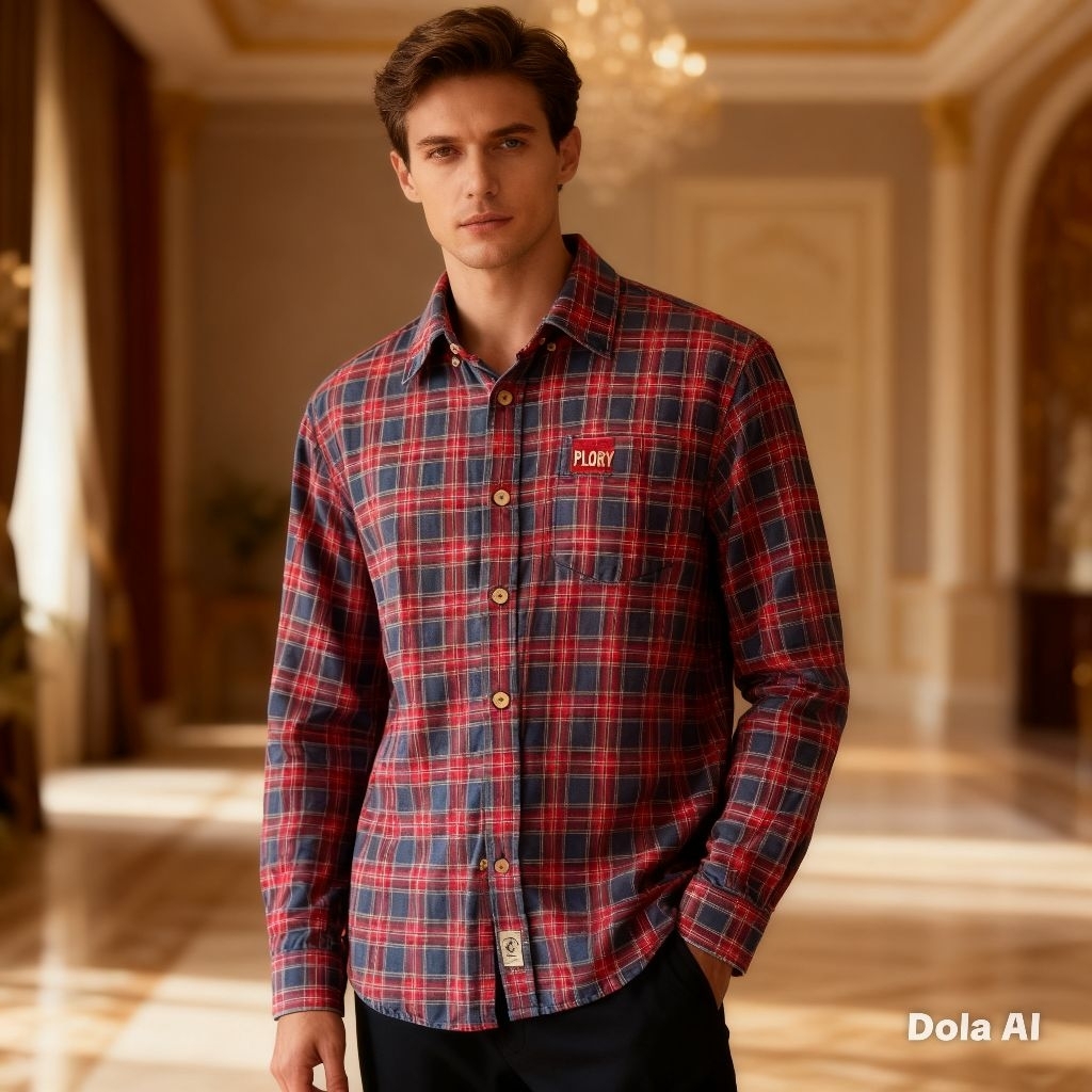 Kemeja Flanel Second