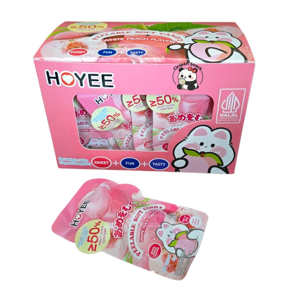 HOYEE PEELING GUMMY CANDY BOX ISI 24