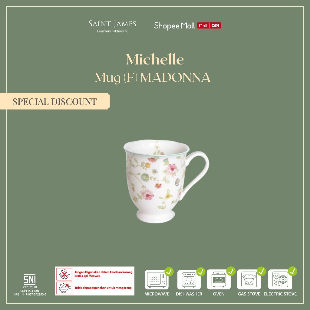 Saint James Mug (F) MADONNA (Michelle)