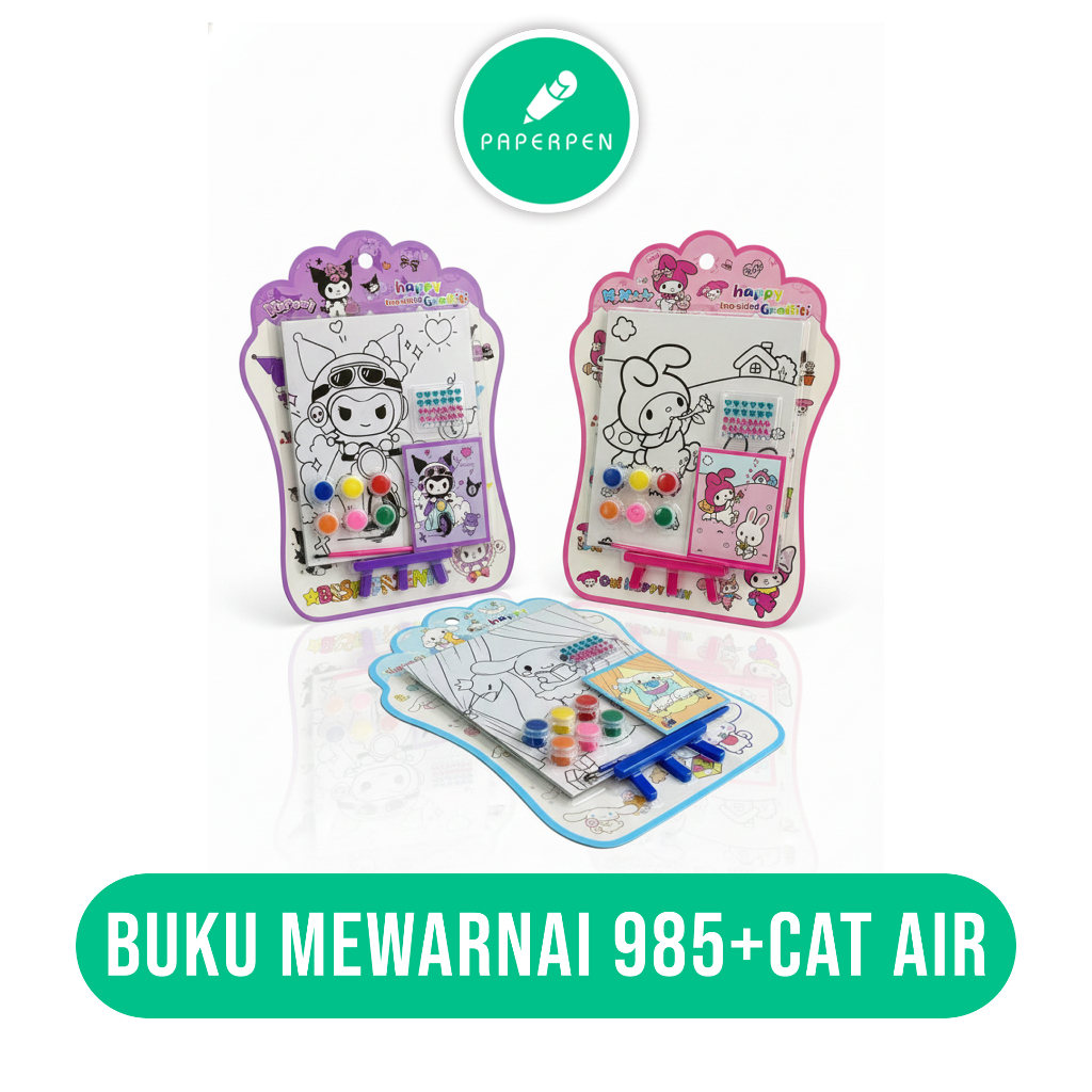Set Alat Lukis Anak Edukasi Alat Melukis 1 Set 985 Cat Air