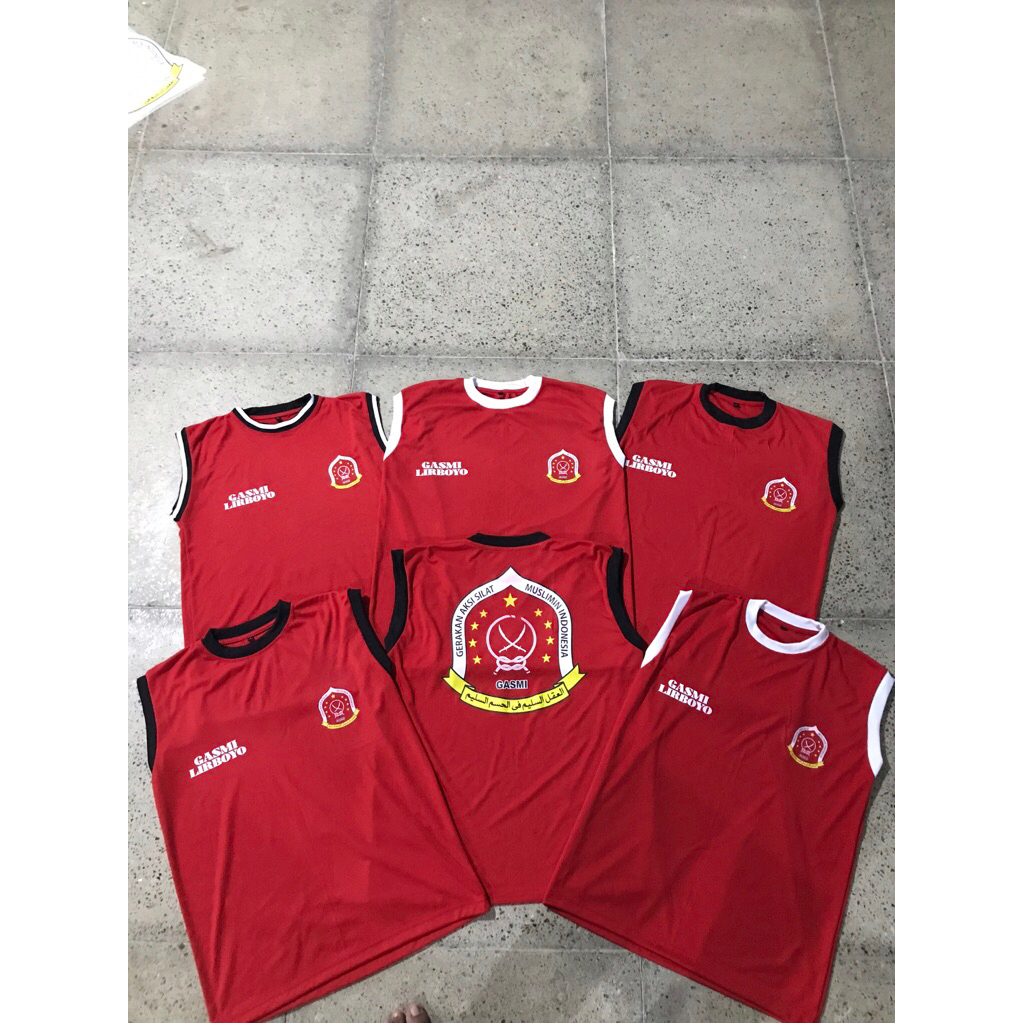 kaos singlet gasmi bahan PE tebal adem