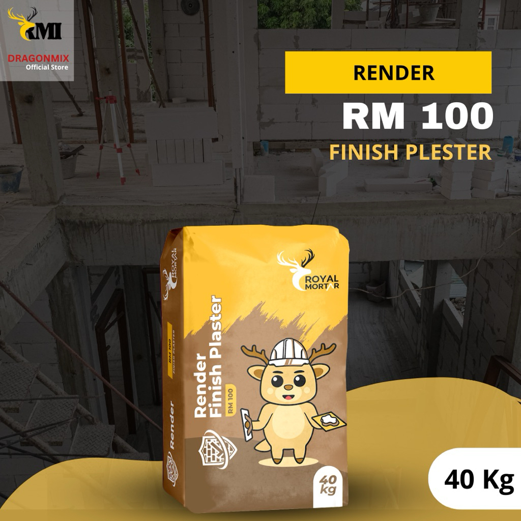 Semen Instan | Render | RM-100 Royal Mortar