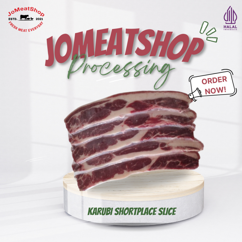 US Dragon Beef Karubi Shortplate Slice 1cm 500gram