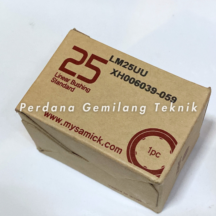 Linear Bearing LM 25 UU SAMICK | Linear Bushing LM25UU SAMICK | Bearing LM-25 UU Samick (Double-Seal