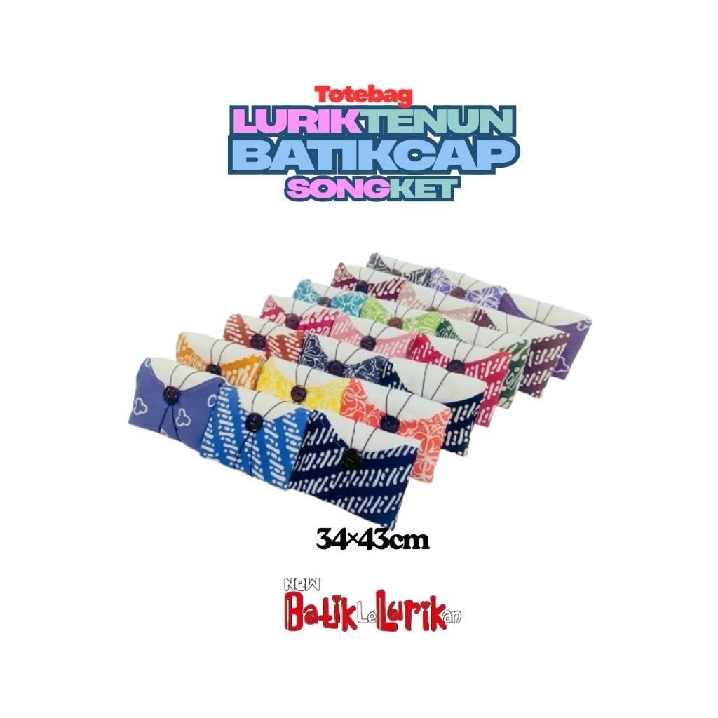 Tas Souvenir Batik Tote bag Belanja Lipat Termurah